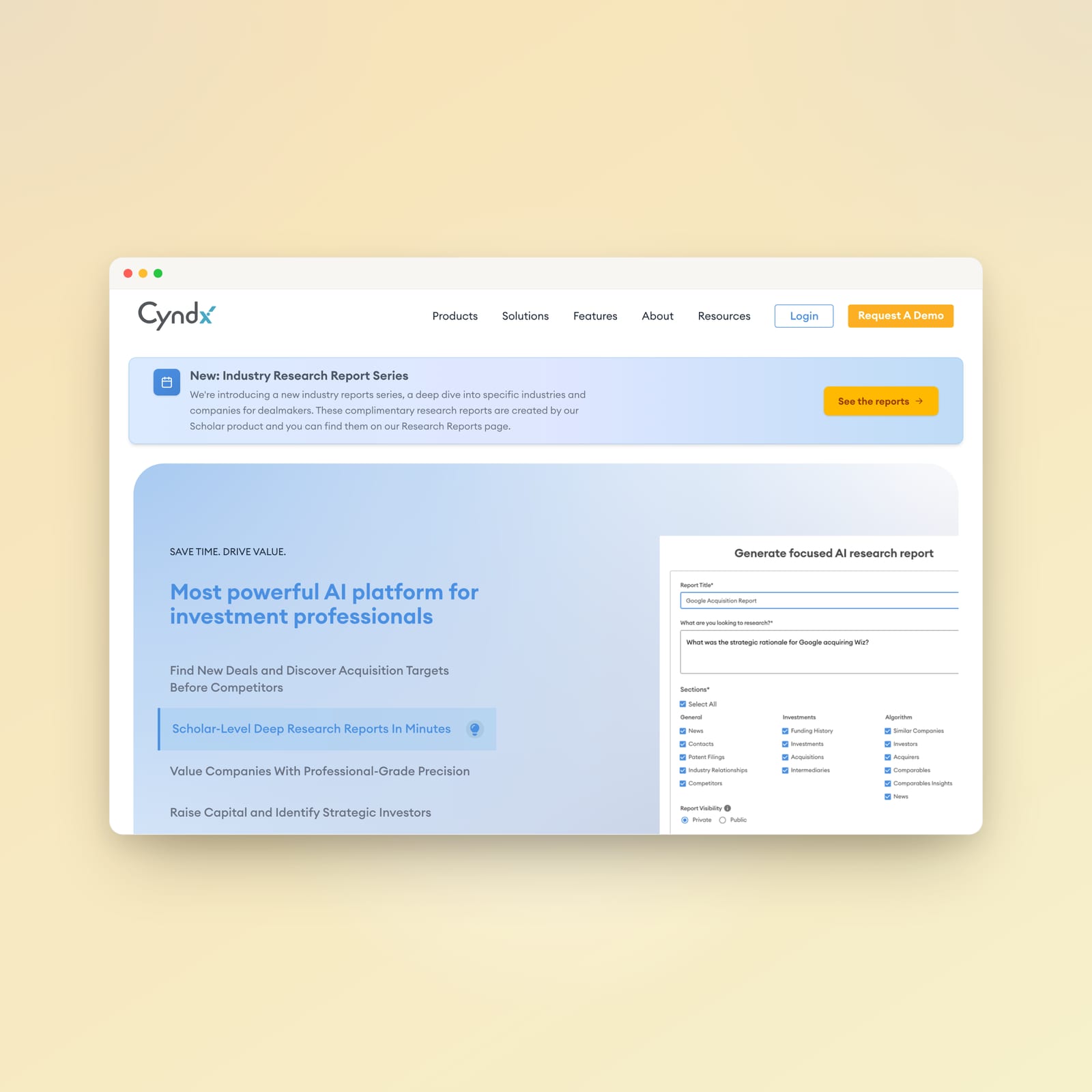 Cyndx Landing Page